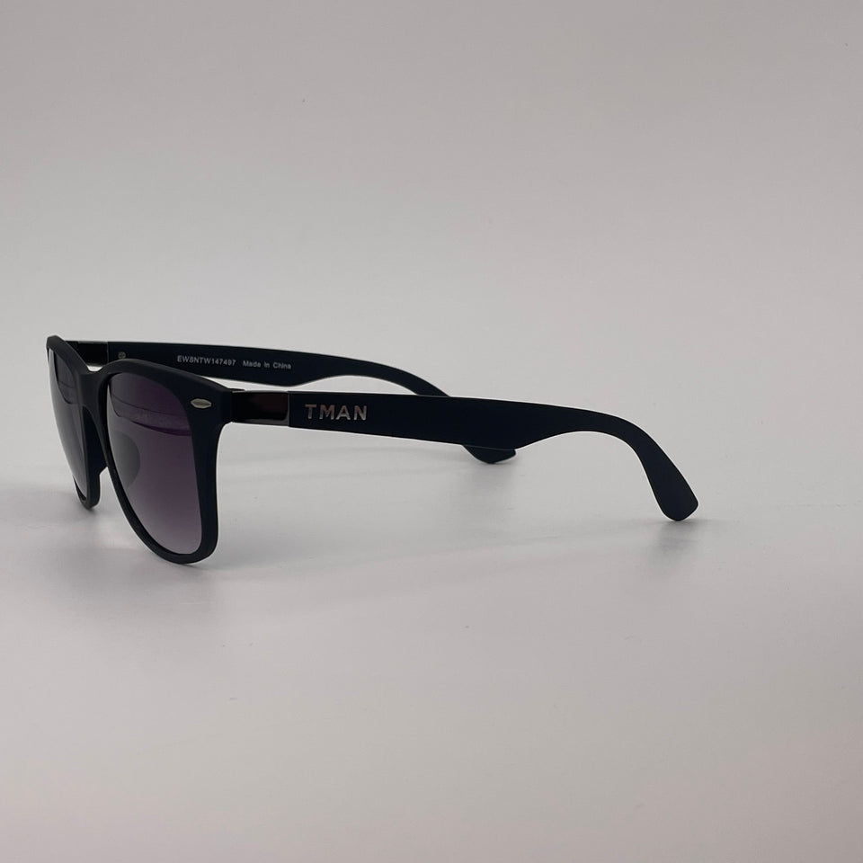 Black matt sunglass wayfer shape sunglass-274
