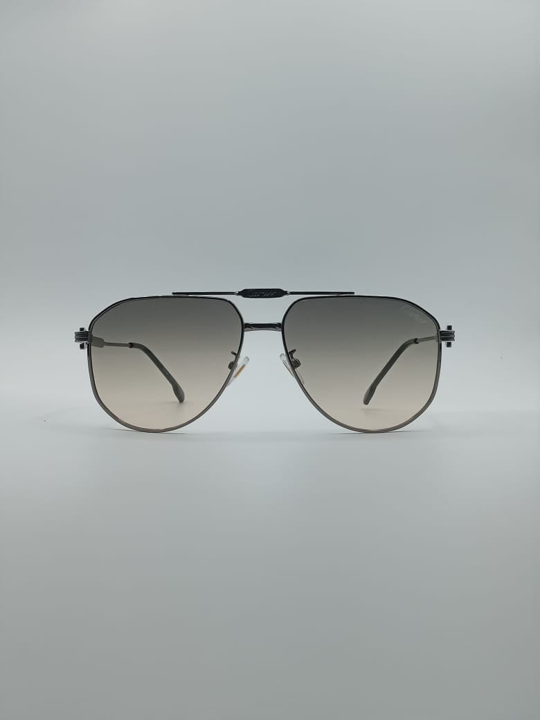 Aviator Grey Frame Men's Sunglasses-074