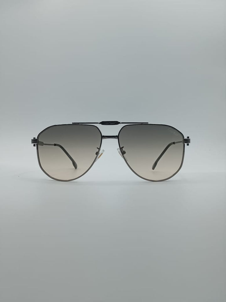 Aviator Grey Frame Men's Sunglasses-074