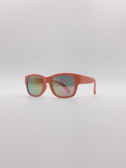 Acetate Orange Frame Kids Sunglasses-061