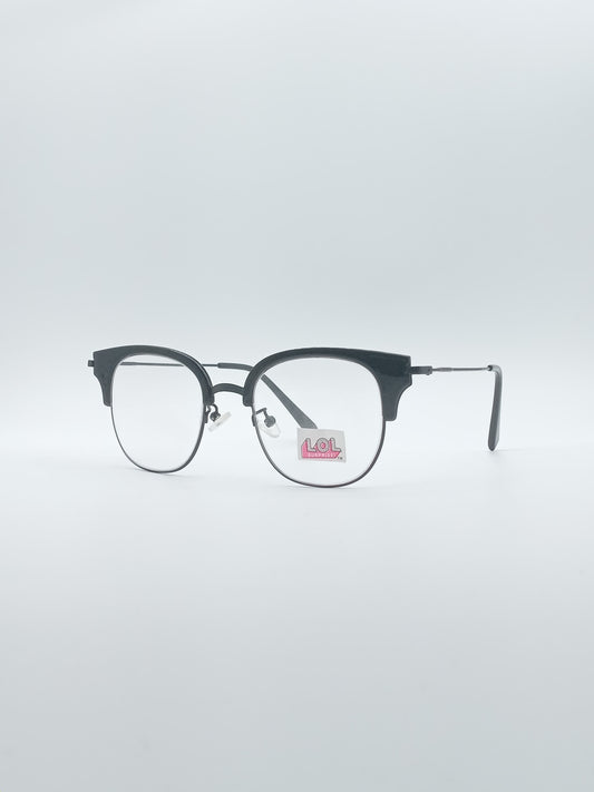 Retro Aviator Black Frame Unisex Optics-193