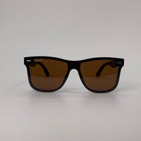 Brown polarized sunglasses with plasitc body-251