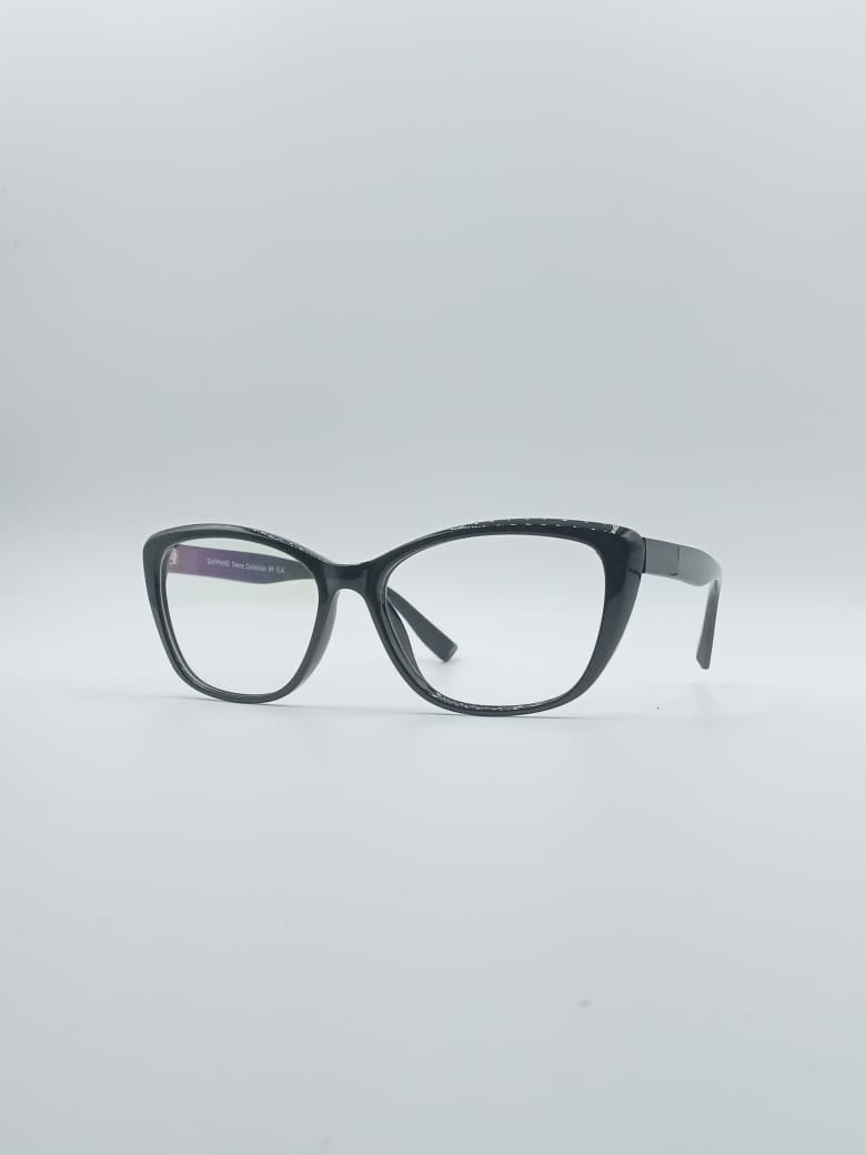 Cat Eye Black Frame Women's Optics-062