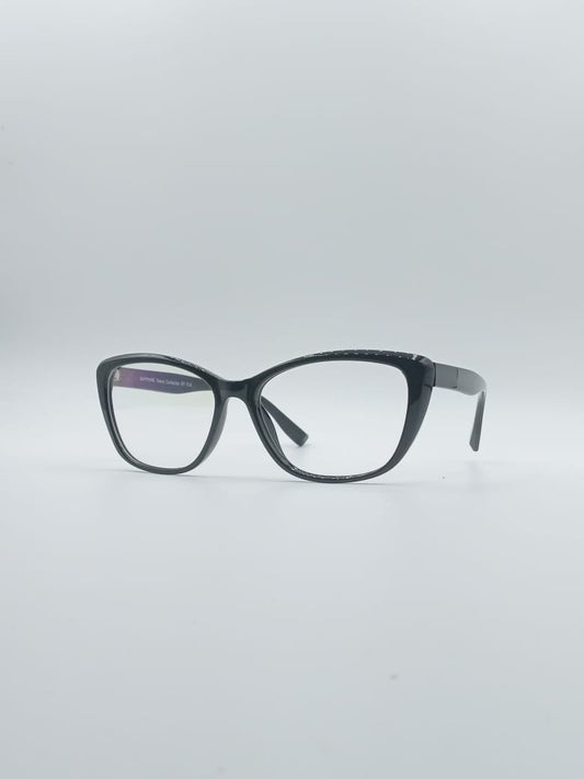 Cat Eye Black Frame Women's Optics-062
