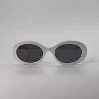 White circular sunglass-291
