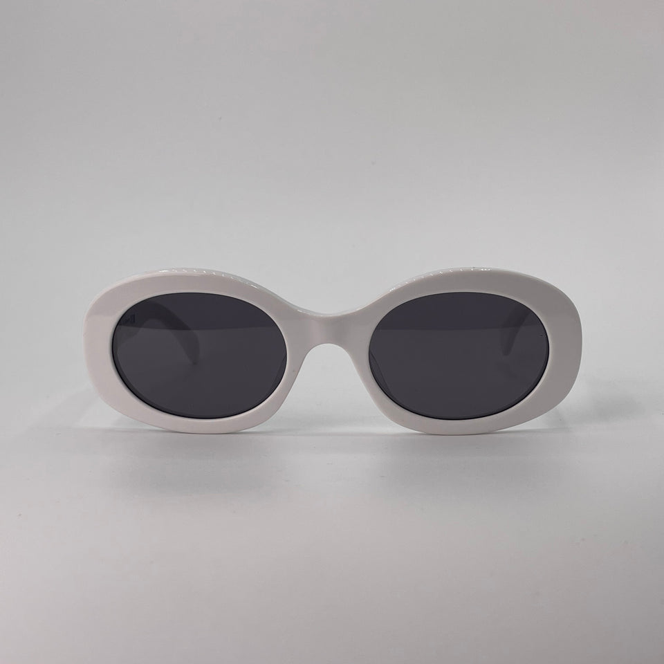 White circular sunglass-291