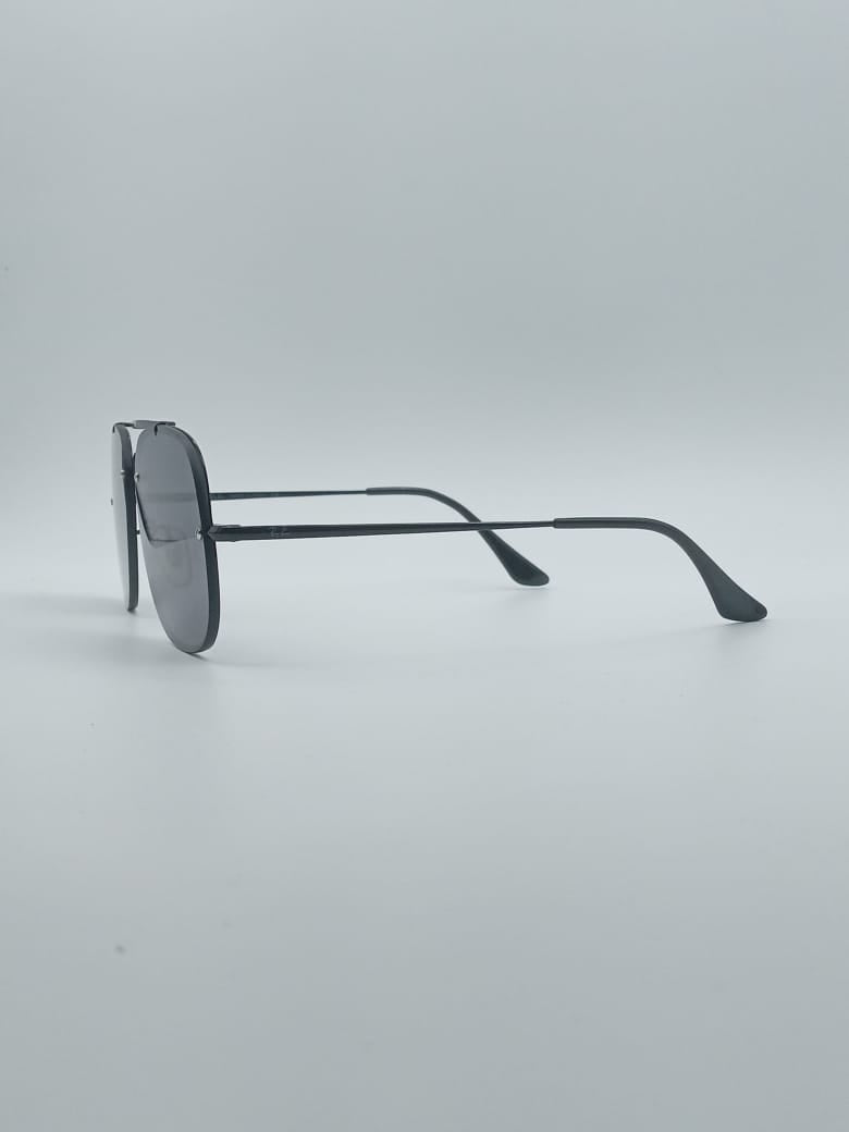 Soft Square Aviator Black Frame Men's Sunglasses-011