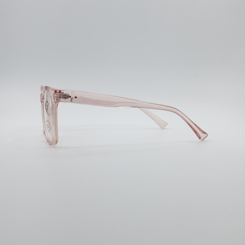 Acetate Translucent Pink Frame Unisex Optics-159