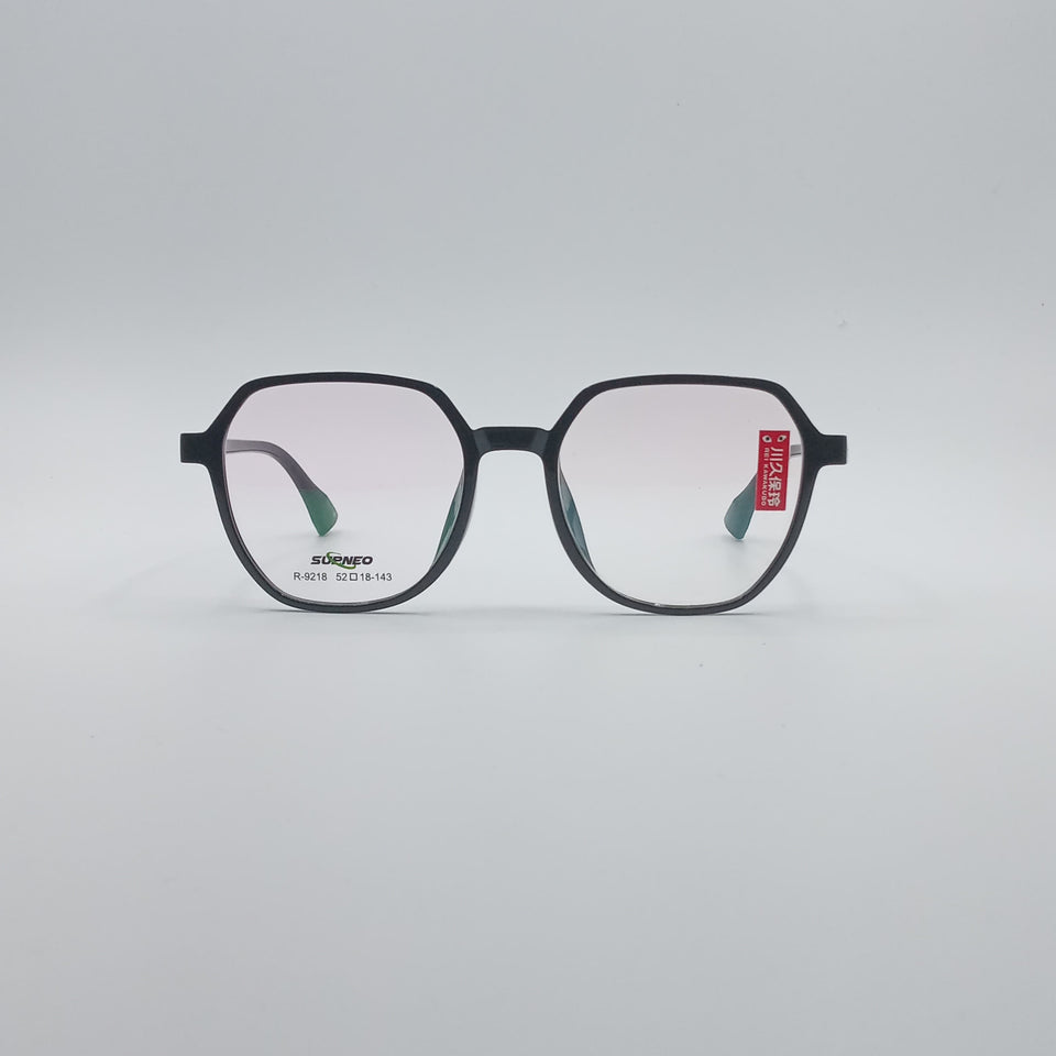 Soft Square Black Frame Unisex Optics-157