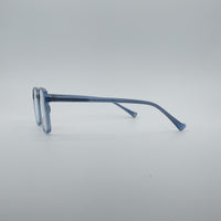 Soft Square Blue Frame Men's Optics-215