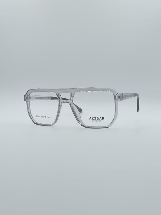 Geometrical Grey Frame Men's Optics-115