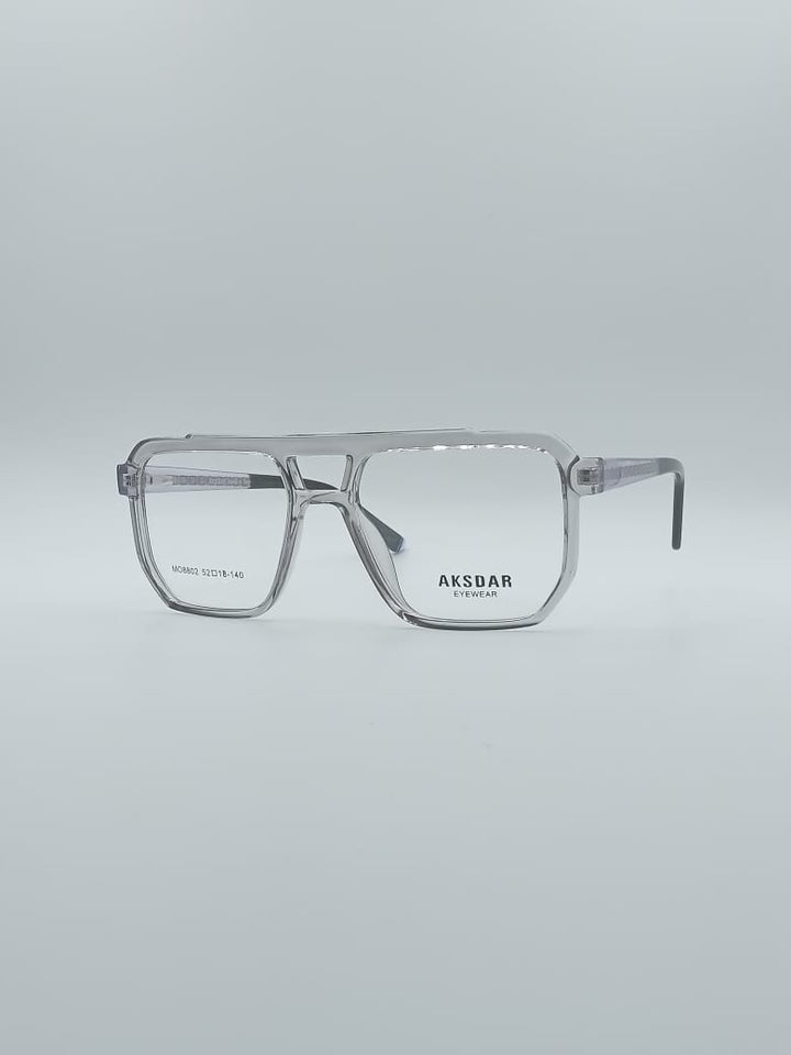Geometrical Grey Frame Men's Optics-115