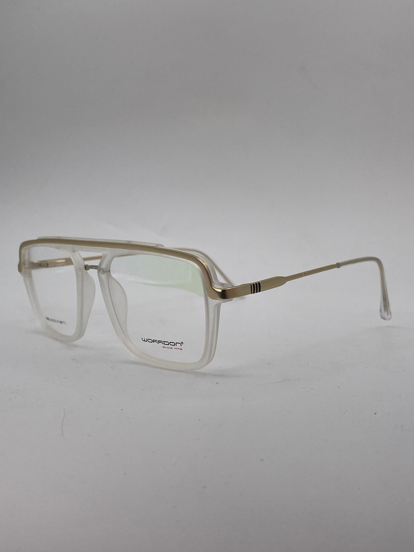 Matt white plastic square optics-468