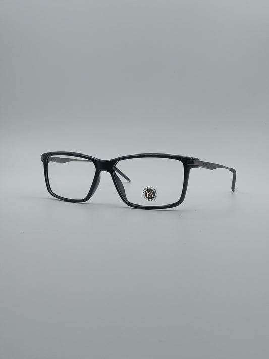 Acetate Black & Grey Frame Men's Optics-206