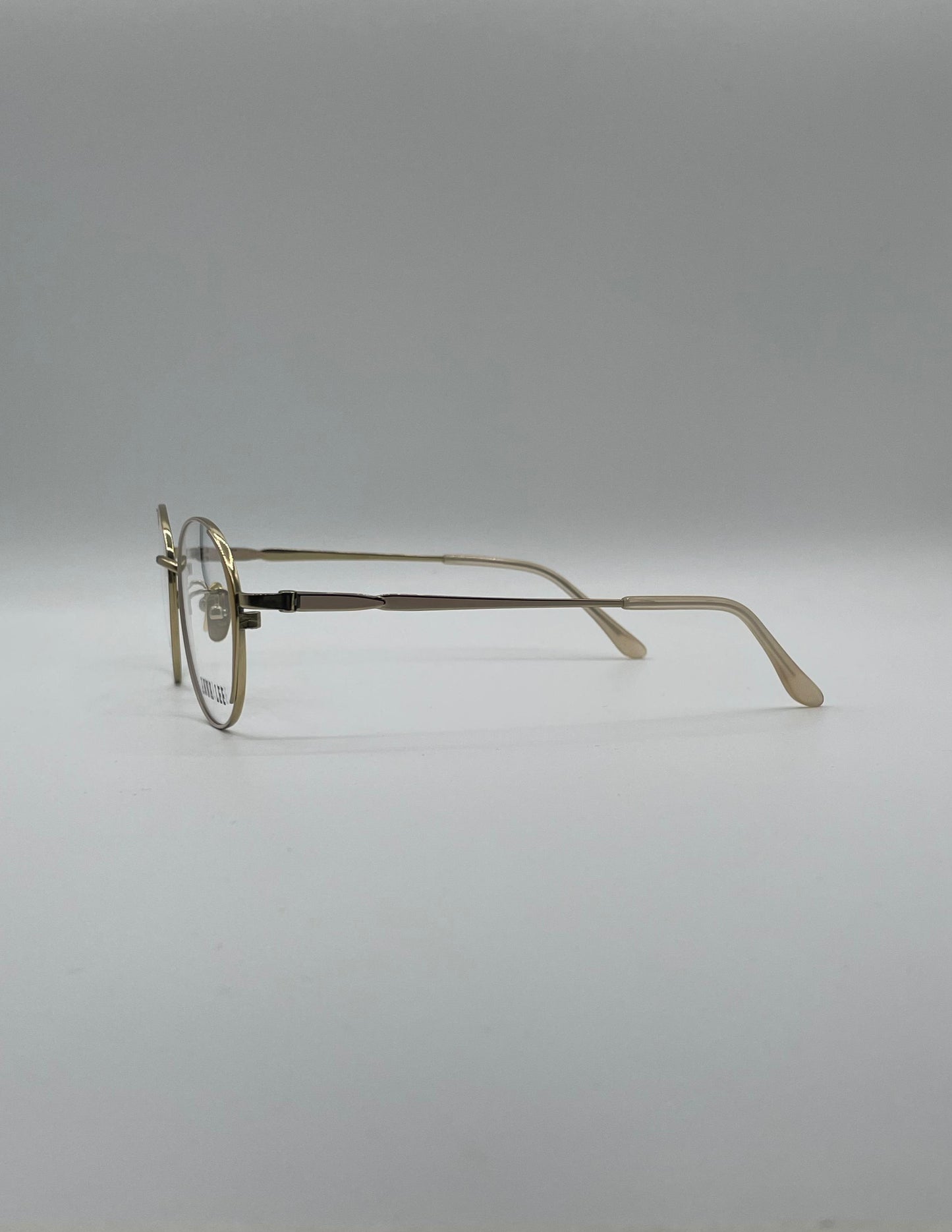 Circular Thin Golden Frame Unisex Optics-315