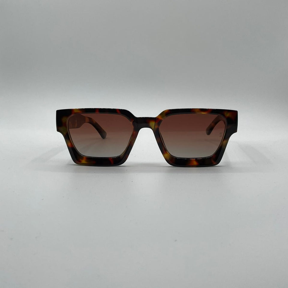 Acetate Tortoise Frame Sunglasses-166