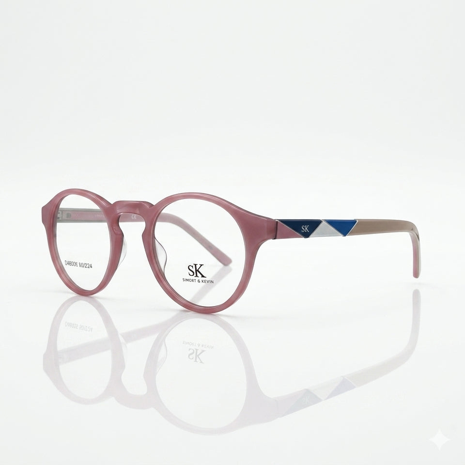 Circular pink Frame Unisex Optics-306