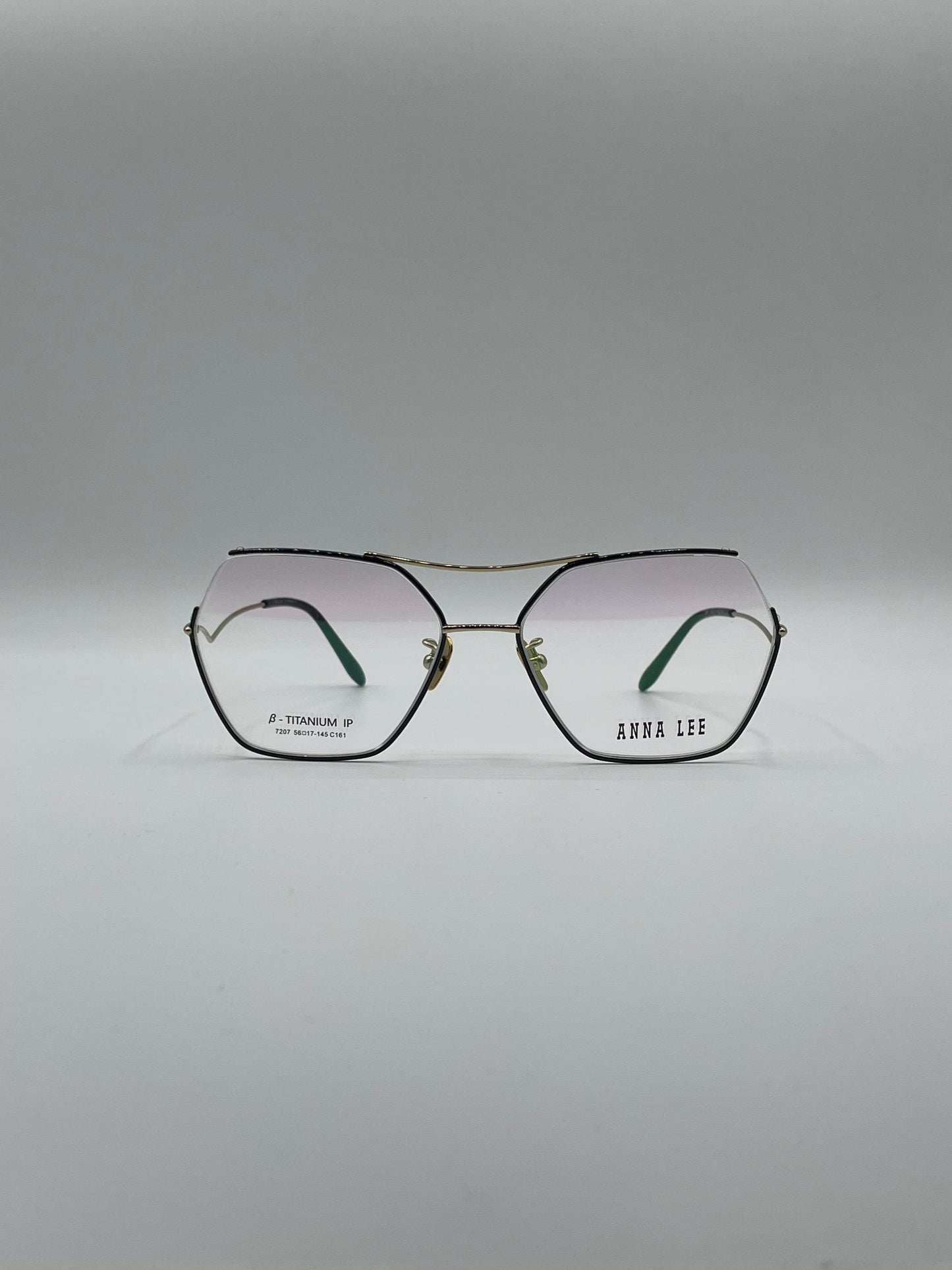 Geometrical Rimless Thin Black Frame Unisex Optics-312
