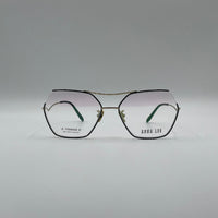 Geometrical Rimless Thin Black Frame Unisex Optics-312