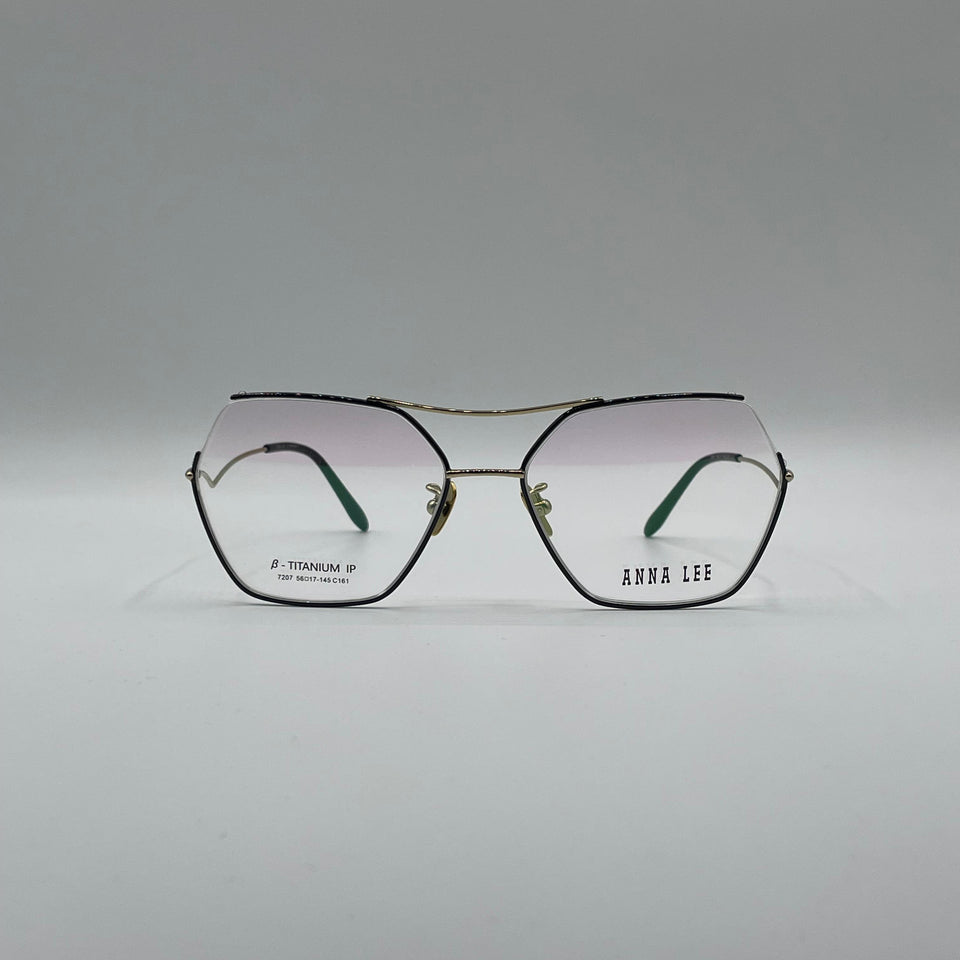 Geometrical Rimless Thin Black Frame Unisex Optics-312