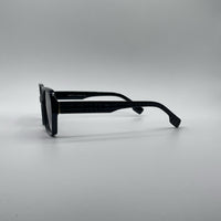 Geometric Black Frame Women's Sunglasses-174