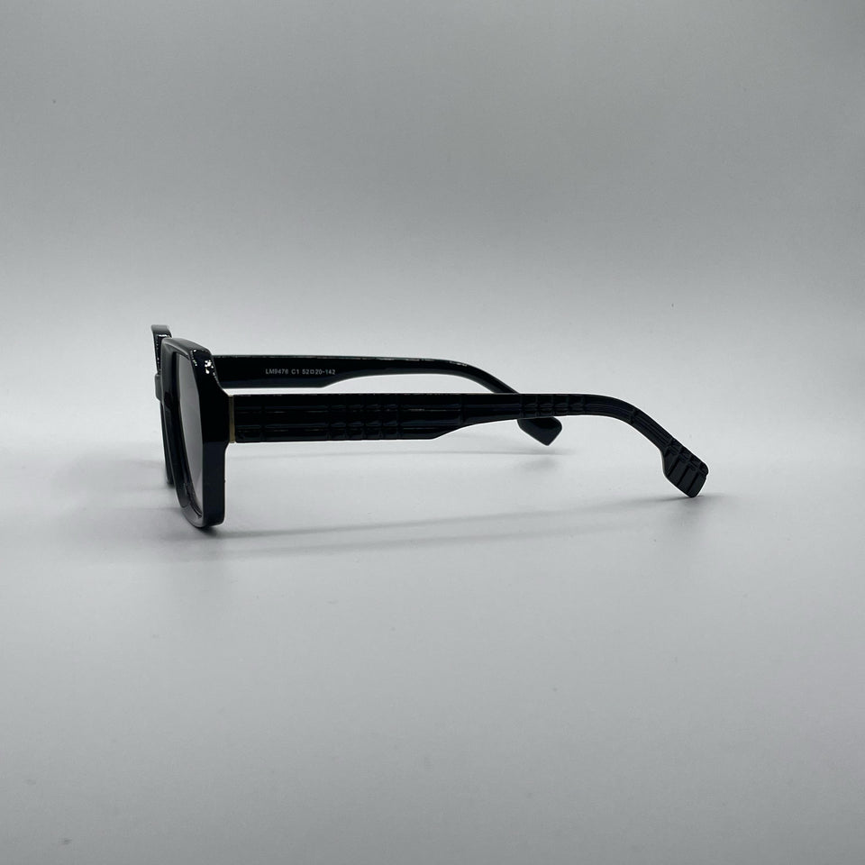 Geometric Black Frame Women's Sunglasses-174
