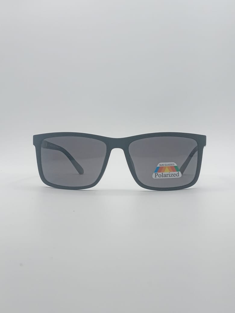 Acetate Black Frame Men's Sunglasses-040