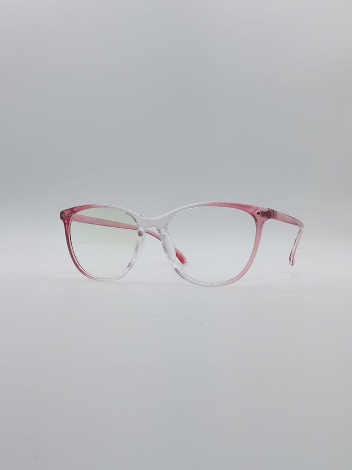 Cat Eye White & Pink Frame Women's Optics-087