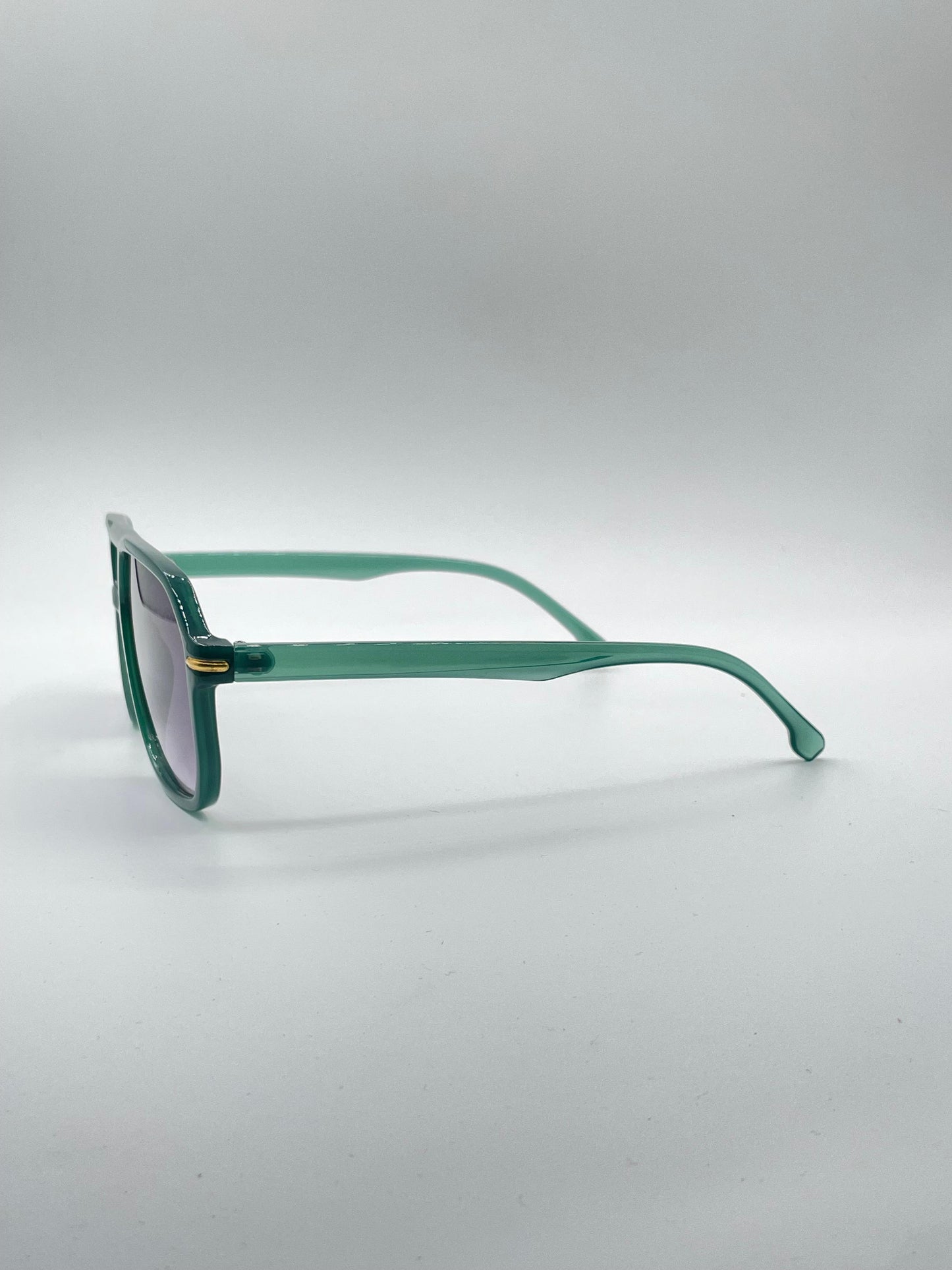 Retro Aviator Green Frame Men's Sunglasses-147