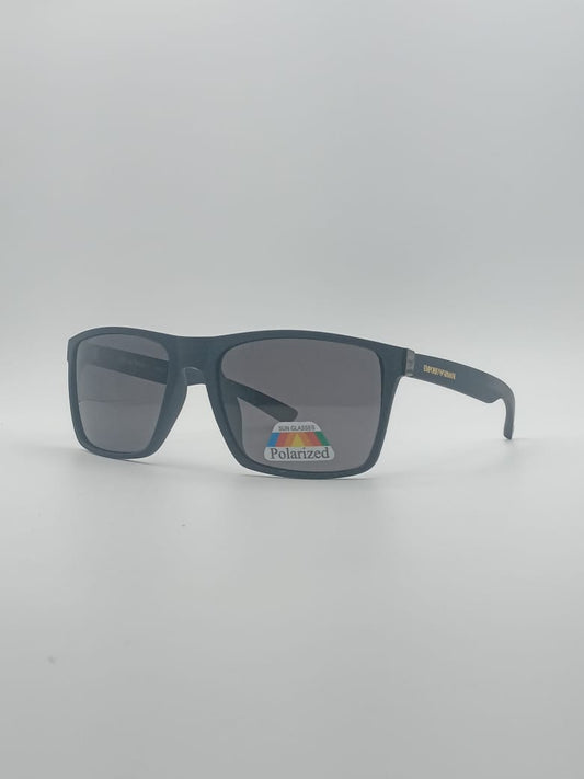 Acetate Black Frame Men's Sunglasses-036