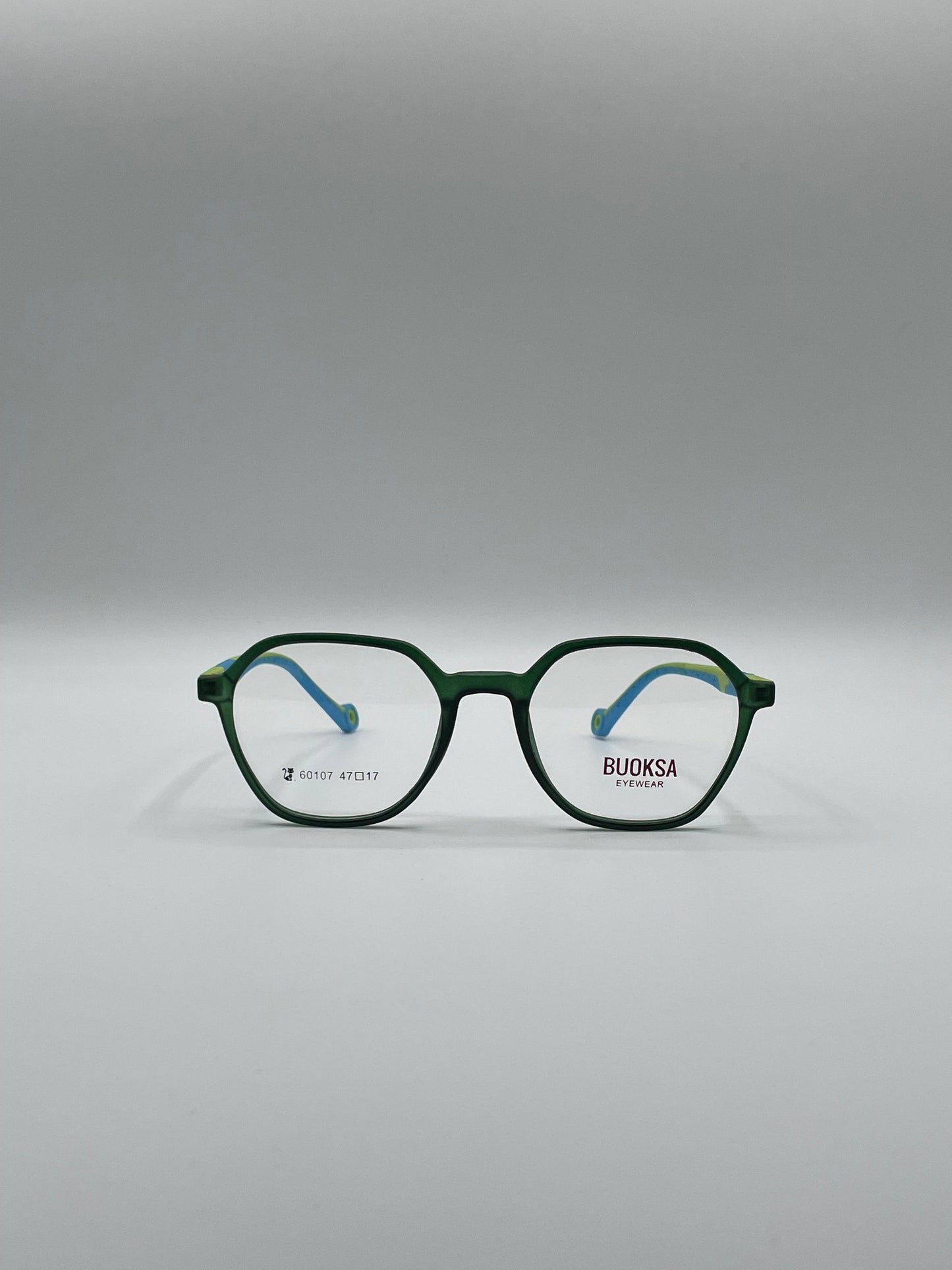Soft Square Green & Blue Frame Kids Optics-304