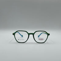Soft Square Green & Blue Frame Kids Optics-304