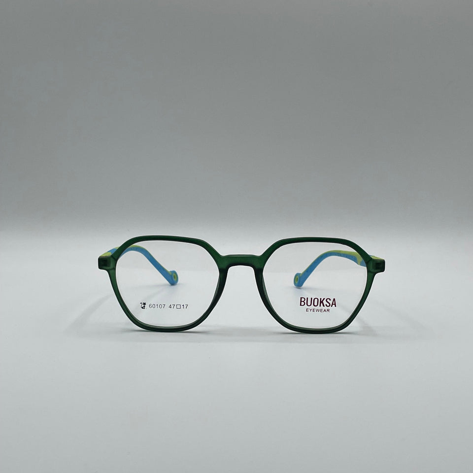 Soft Square Green & Blue Frame Kids Optics-304