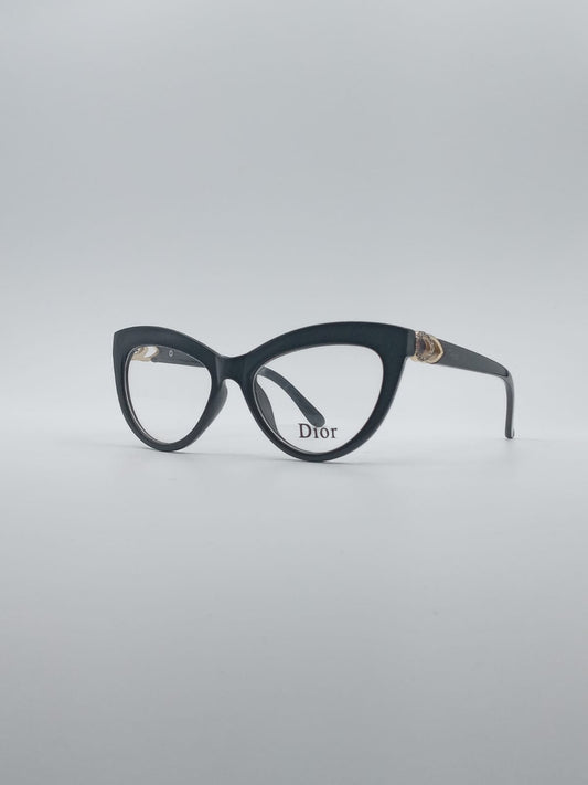 Cat Eye Black Frame Optics-010