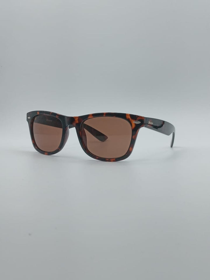 Acetate Tortoise Frame Unisex Sunglasses-010