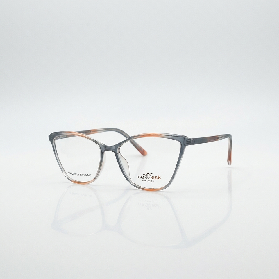 Cat Eye Grey & Orange Frame Women's Optics-386