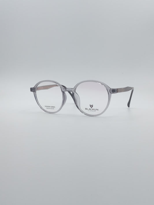 Circular Grey Frame Unisex Optics-176