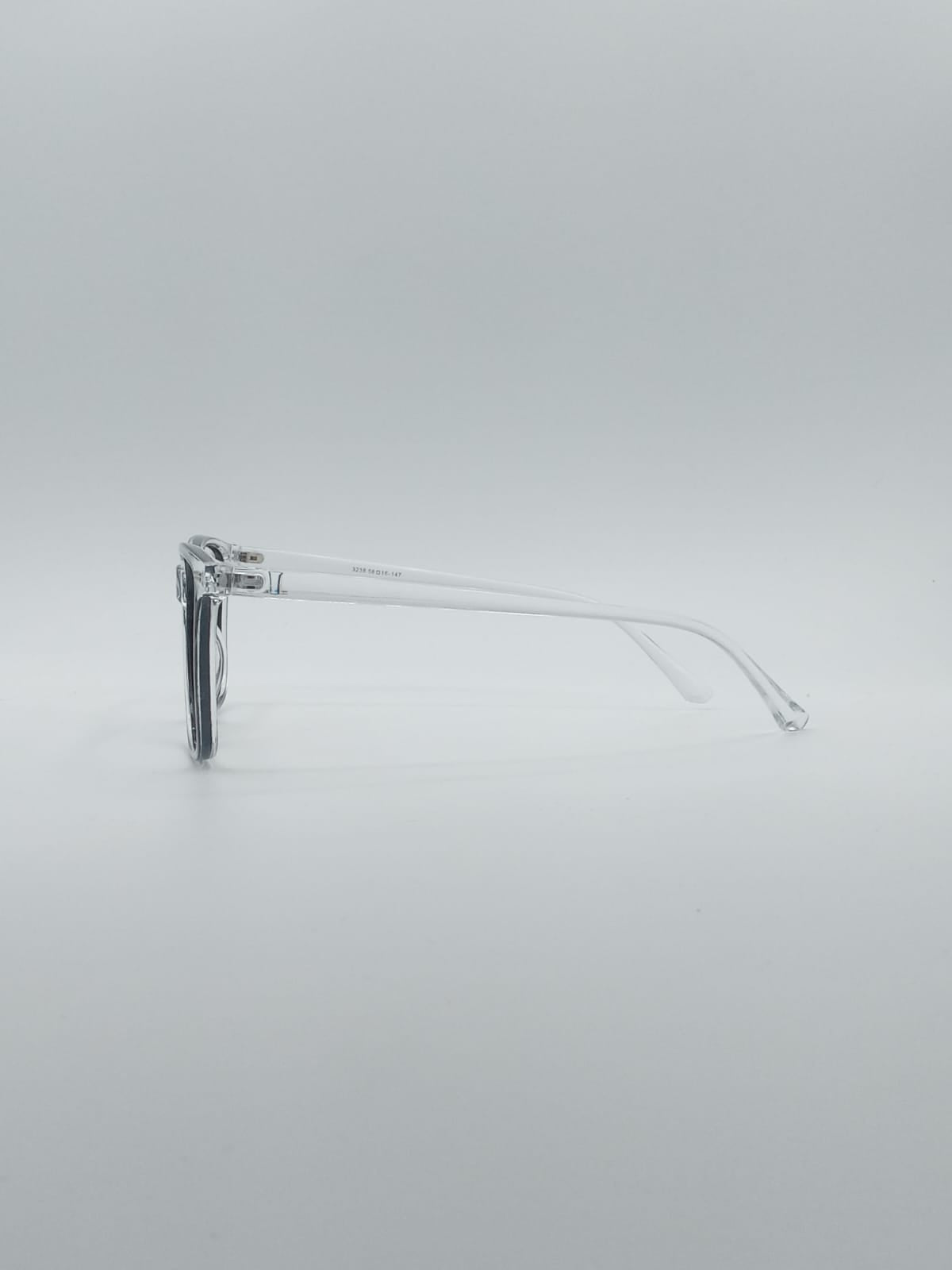 Acetate Translucent Frame Unisex Optics-040
