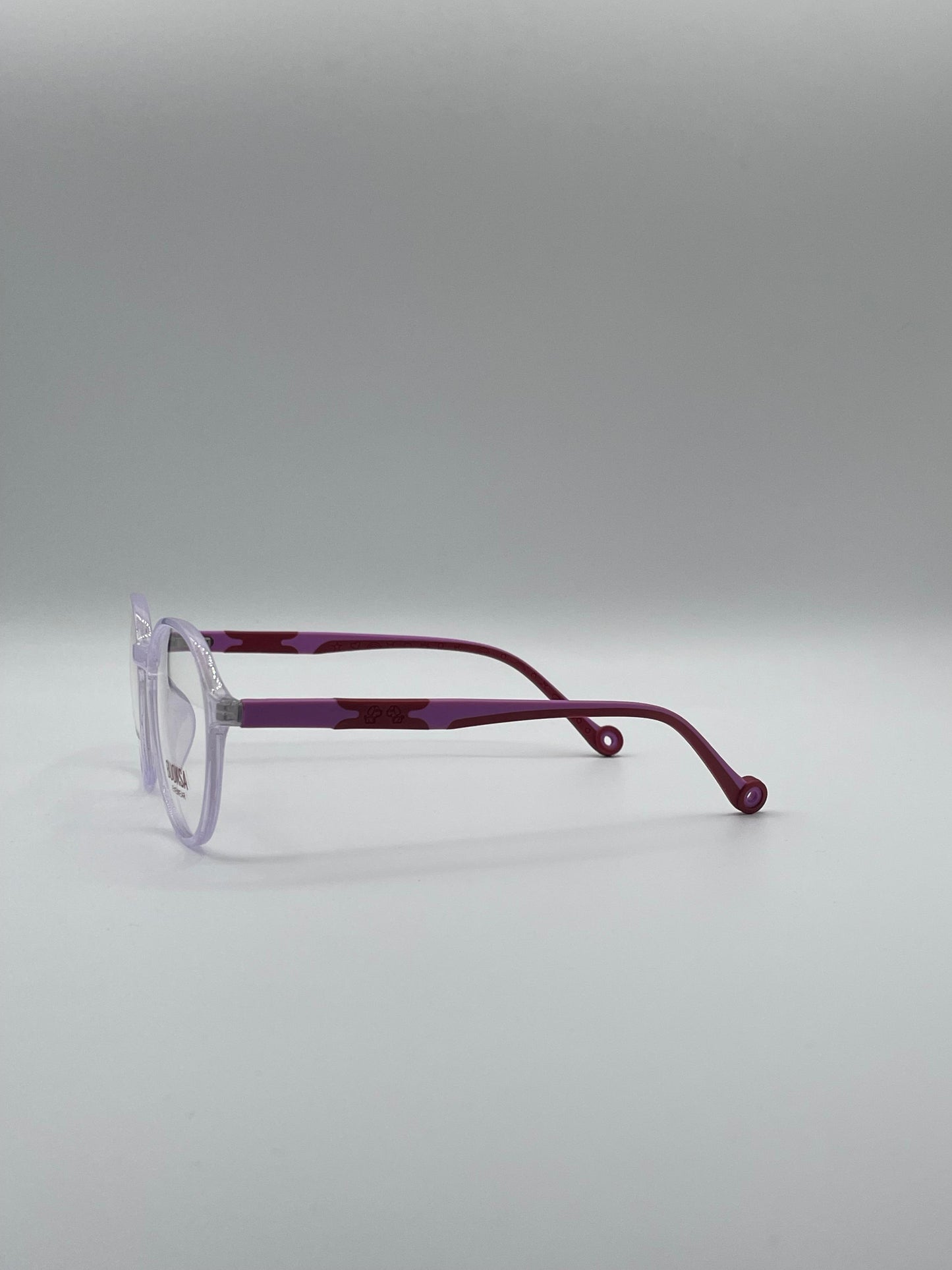 Circular Pink & Red Frame Kids Optics-296