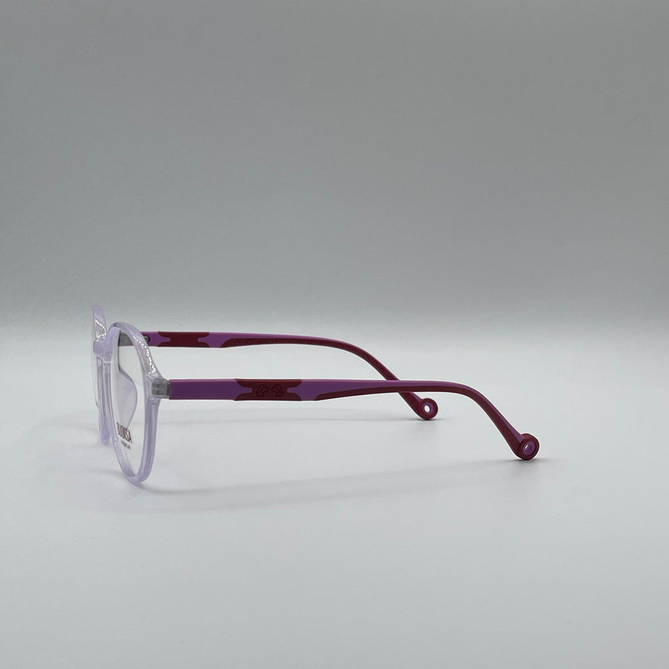 Circular Pink & Red Frame Kids Optics-296