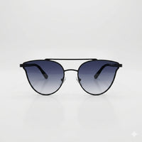 Round Aviator Black Frame Sunglasses-139