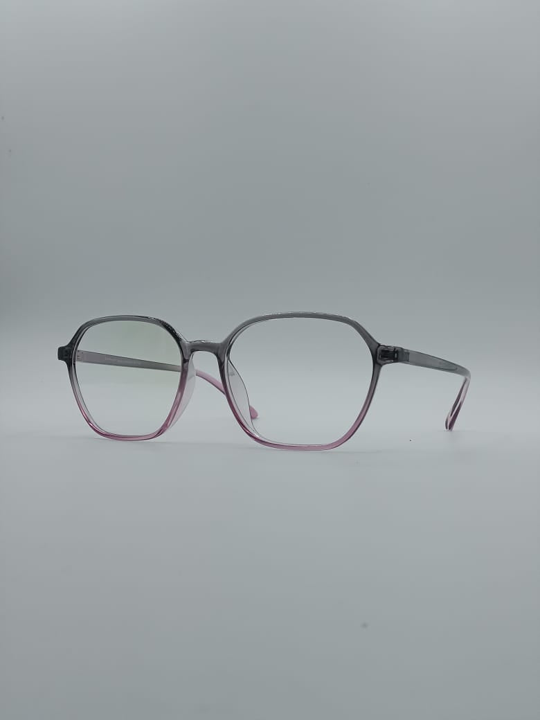 Soft Square Pink & Grey Frame Men's Optics-065