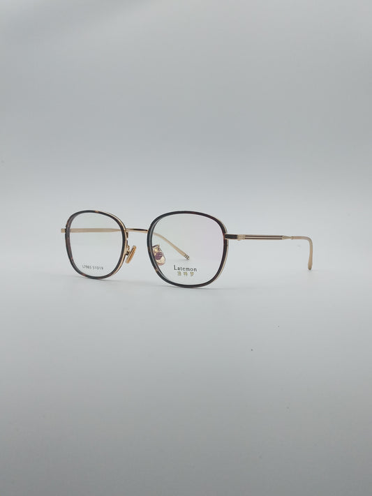 Circular Black Frame Men's Optics-219
