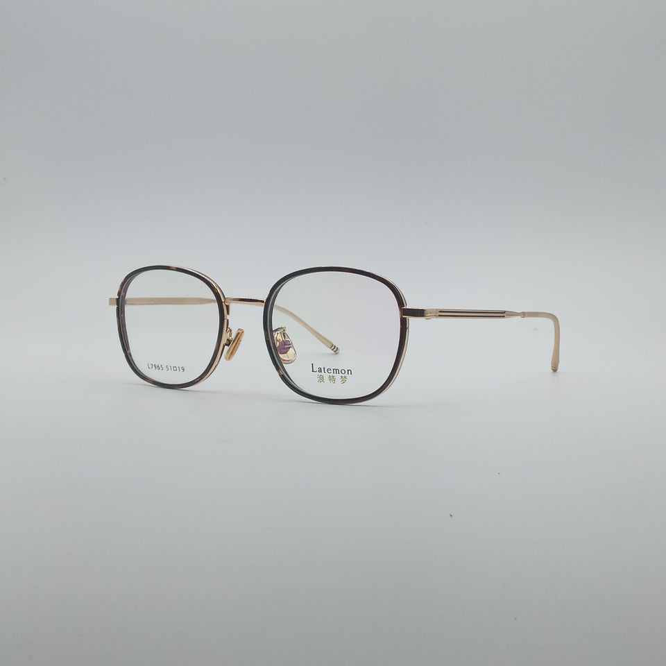 Circular Black Frame Men's Optics-219