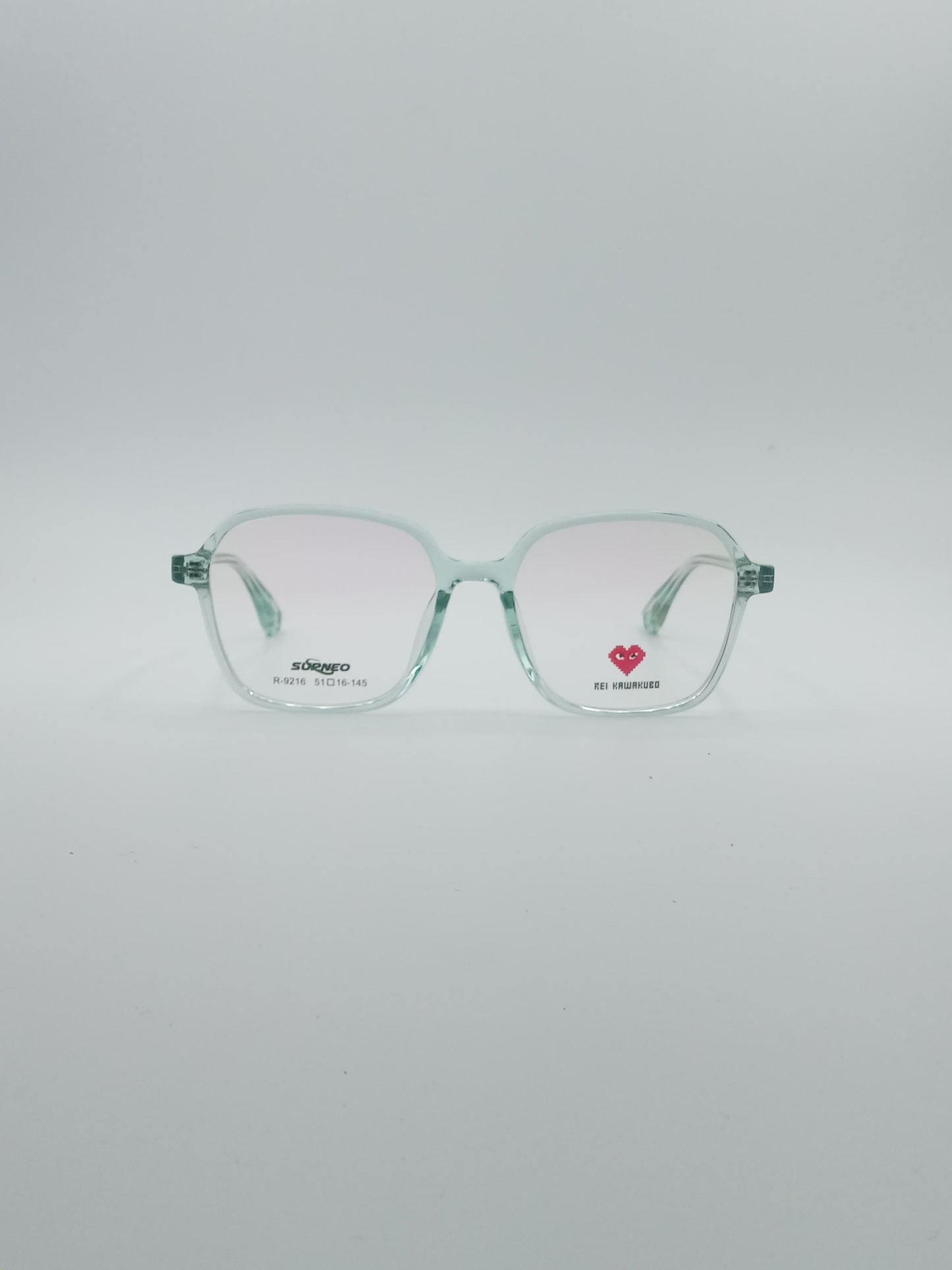 Soft Square Light Turquoise Frame Unisex Optics-169