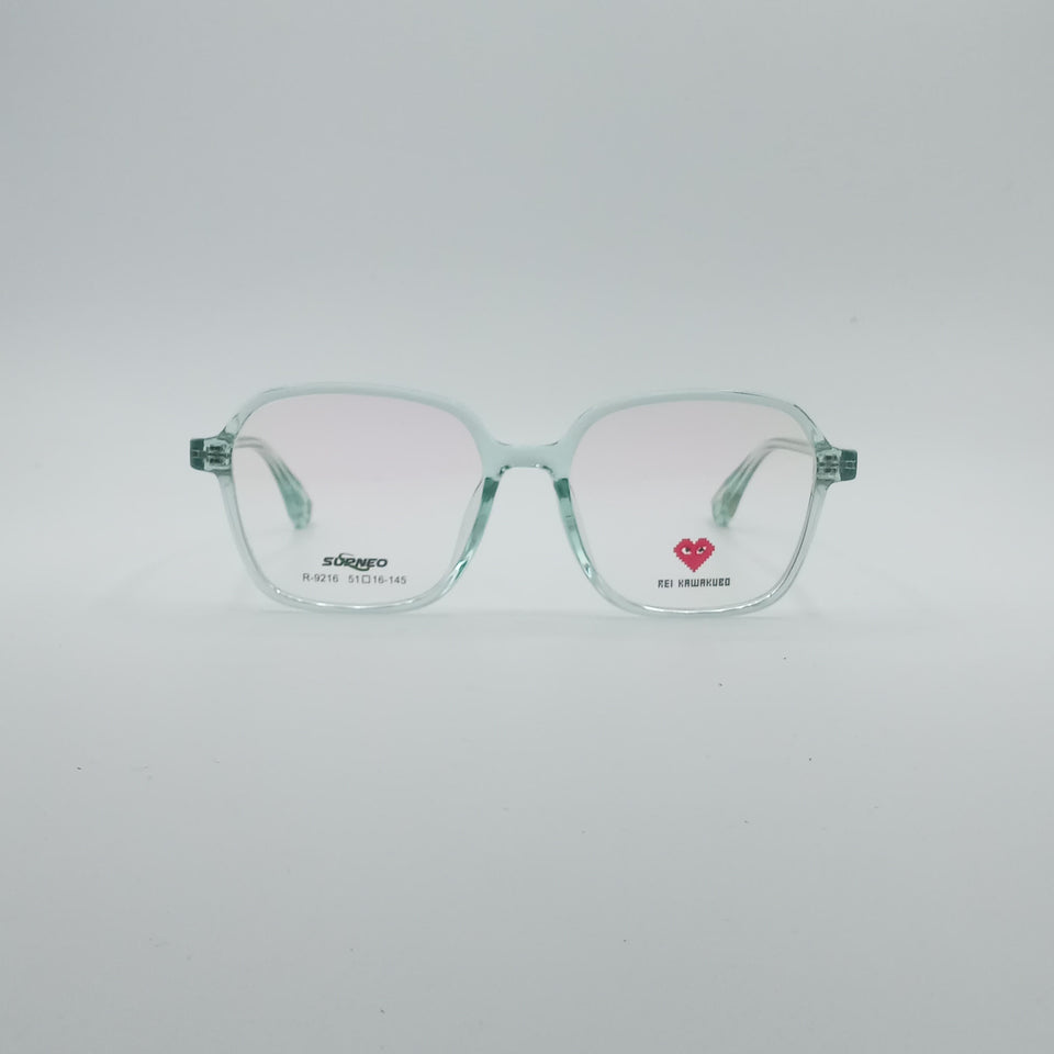 Soft Square Light Turquoise Frame Unisex Optics-169