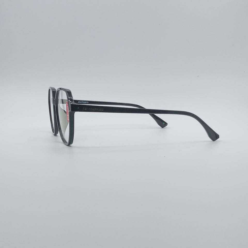Soft Square Black Frame Unisex Optics-157