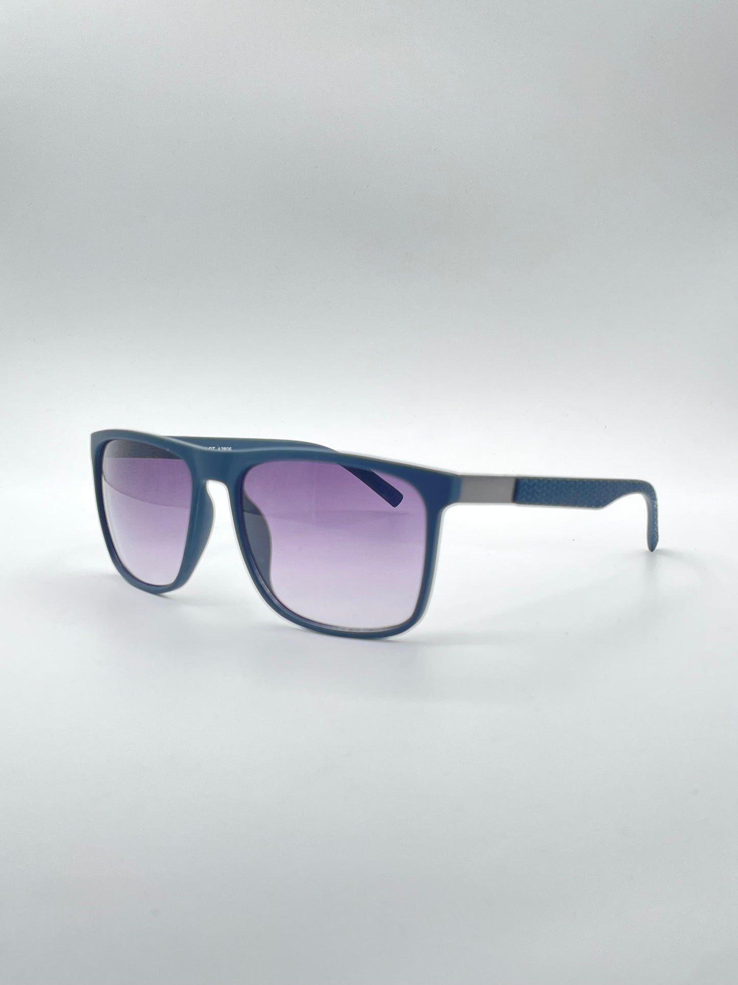 Acetate Dark Blue Frame Men's Sunglasses-146