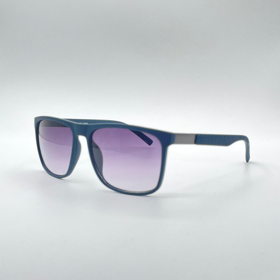 Acetate Dark Blue Frame Men's Sunglasses-146