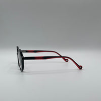 Soft Square Red & Black Frame Kids Optics-300